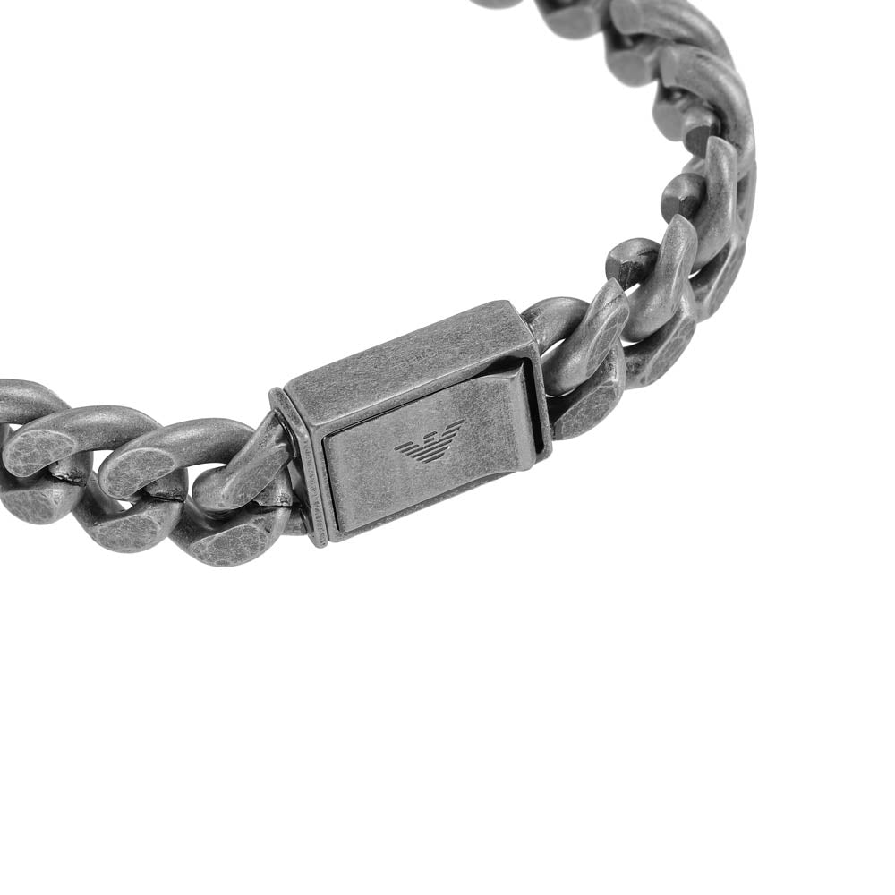 Emporio Armani Black Leather Bracelet - EGS2757060 - Watch Station