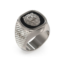 Load image into Gallery viewer, Guess Men&#39;s Jewellery Stainless Steel Lion 18mm Signet Ring
