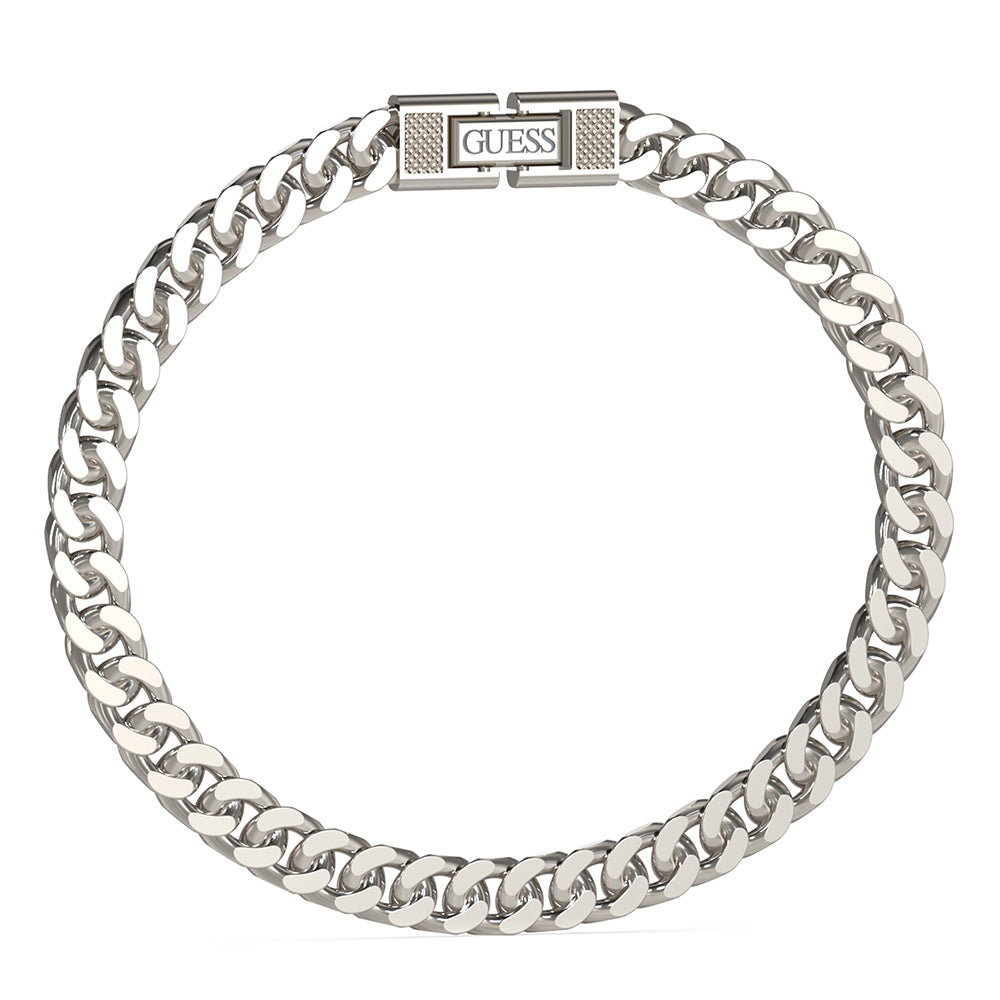 Guess Men's Jewellery Stainless Steel Diamond Cut 6mm Bracelet