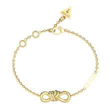 Load image into Gallery viewer, Guess Gold Plated Stainless Steel Central Knot Mini Bracelet