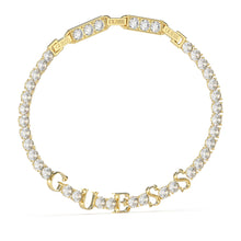 Load image into Gallery viewer, Guess Gold-Plated Stainless-Steel Tennis Bracelet