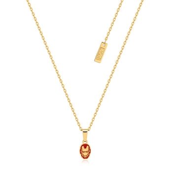 Couture Kingdom Disney Gold Plated Stainless Steel iron Man Pendant On Chain