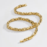 Michael Kors Gold Plated Brass Astor Link Pave 16" Chain
