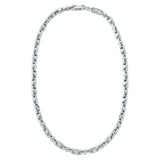 Michael Kors Silver Plated Brass Astor Link Pave 16" Chain