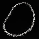 Michael Kors Silver Plated Brass Astor Link Pave 16" Chain