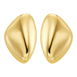 Michael Kors Gold Plated Brass Pebble Stud Earrings