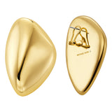 Michael Kors Gold Plated Brass Pebble Stud Earrings