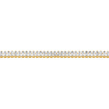 Thomas Sabo Gold Plated Brass Zirconia Baguette Tennis Bracelet