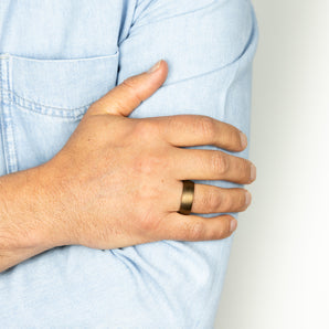 Chocolate 8mm Tungsten Ring