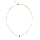 Guess Gold Plated Stainless Steel 7mm Crystal Bead Pendant On Chain