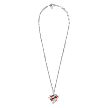 Guess Heart & Snake Charm Necklace