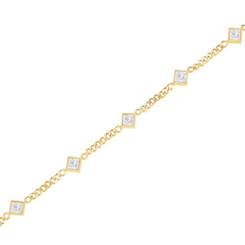 Rosefield Gold Playful Crystals Princess Bracelet