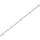 Rosefield Silver Playful Crystals Princess Bracelet