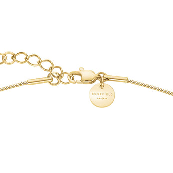 Rosefield Gold Playful Crystals Multi Drops Necklace