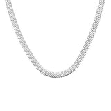 Rosefield Large Silver Snake Necklace