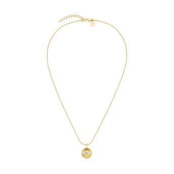 Rosefield Bold Solitary Coin Gold Necklace