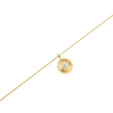 Rosefield Bold Solitary Coin Gold Necklace