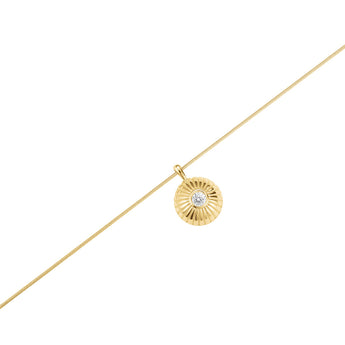 Rosefield Bold Solitary Coin Gold Necklace