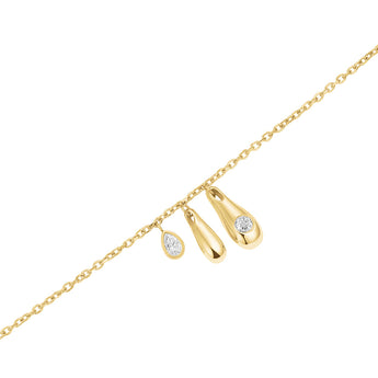 Rosefield Bold Solitary Charms Gold Necklace