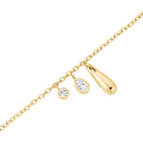 Rosefield Bold Solitary Charms Gold Bracelet