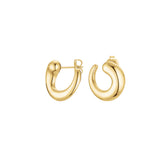 Rosefield Dome Swirl Gold Studs
