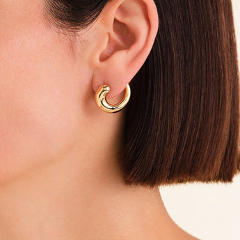 Rosefield Dome Swirl Gold Studs