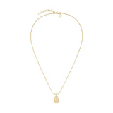 Rosefield Pave Striped Gold Necklace