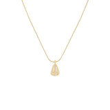 Rosefield Pave Striped Gold Necklace
