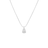 Rosefield Pave Striped Silver Necklace