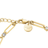 Rosefield Round Crystals and Paperclip Bracelet