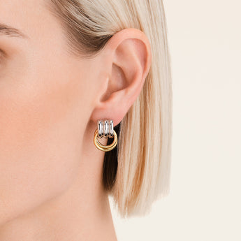 Rosefield Modern Vintage Interlaced Duotone Earrings