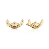 Couture Kingdom Disney Stitch Grin Yellow Gold Plated Stainless Steel Stud Earrings