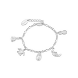 Couture Kingdom Disney Stitch Charm Stainless Steel Bracelet