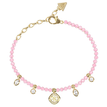 Guess Gold Plated Stainless Steel Beads & Charms Bracelet