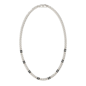 Guess Stainless Steel 4G Curb Chain Pave 21-inch Necklace