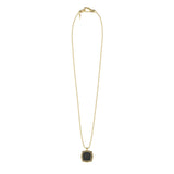 Guess Gold Plated Stainless Steel Octagon Pave 26-inch Necklace