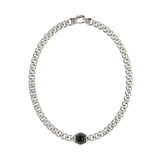 Guess Stainless Steel Crystals Exagon 21-inch Necklace
