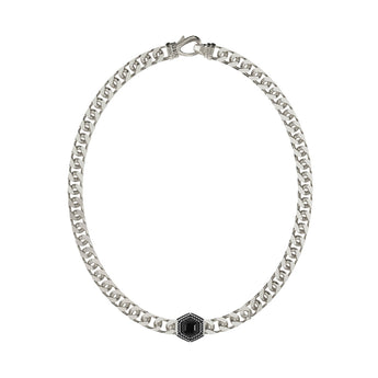 Guess Stainless Steel Crystals Exagon 21-inch Necklace