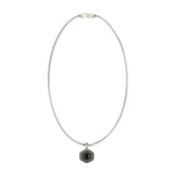 Guess Stainless Steel Crystals Exagon Pendant 23mm Necklace