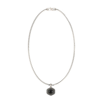 Guess Stainless Steel Crystals Exagon Pendant 23mm Necklace