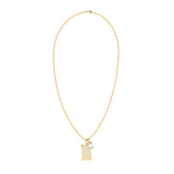 Guess Yellow Gold Plated Stainless Steel 26-inch Supremo Tag Necklace