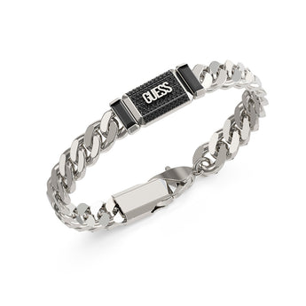 Guess Stainless Steel Barrio Supremo Tag Bracelet