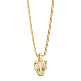Guess Yellow Gold Stainless Steel 26-inch Panther Pave Necklace