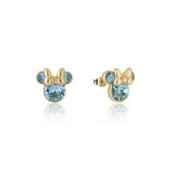 Couture Kingdom Disney Minnie March Birthstone Yellow Gold Plated Stainless Steel Stud Earrings