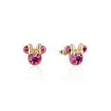 Couture Kingdom Disney Minnie October Birthstone Yellow Gold Plated Stainless Steel Stud Earrings