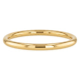 Stainless Steel Yellow Gold Plated 65mm Golf Bangle