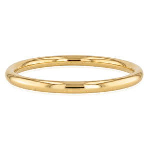 Stainless Steel Yellow Gold Plated 65mm Golf Bangle