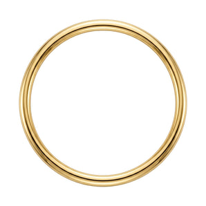 Stainless Steel Yellow Gold Plated 65mm Golf Bangle