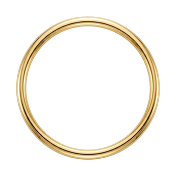 Stainless Steel Yellow Gold Plated 65mm Golf Bangle