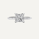 Custom Certified Princess Lab Grown Diamond Ring